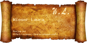 Wieser Laura névjegykártya