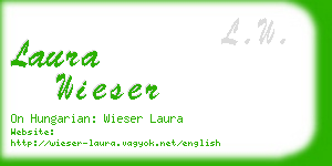 laura wieser business card